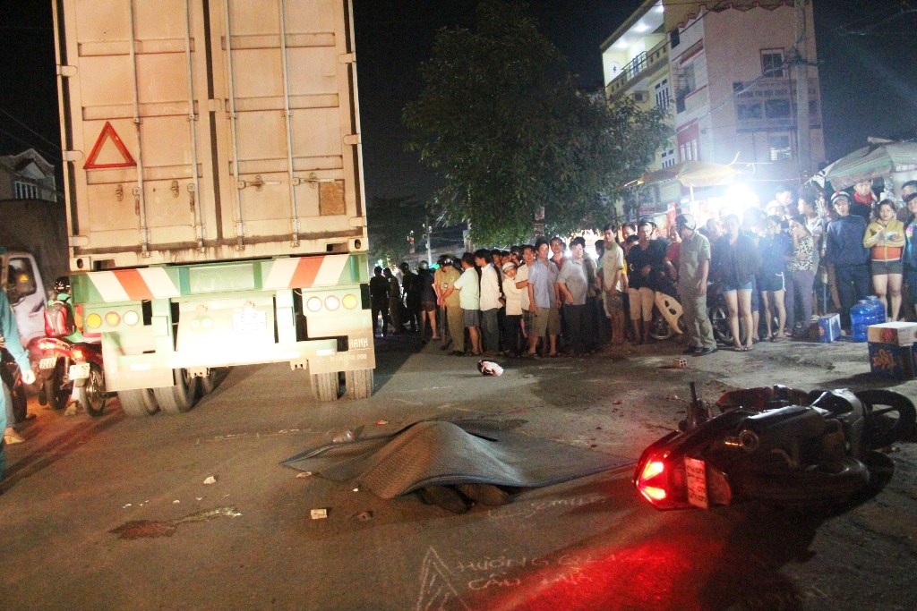 Hiện trường vụ tai nạn.