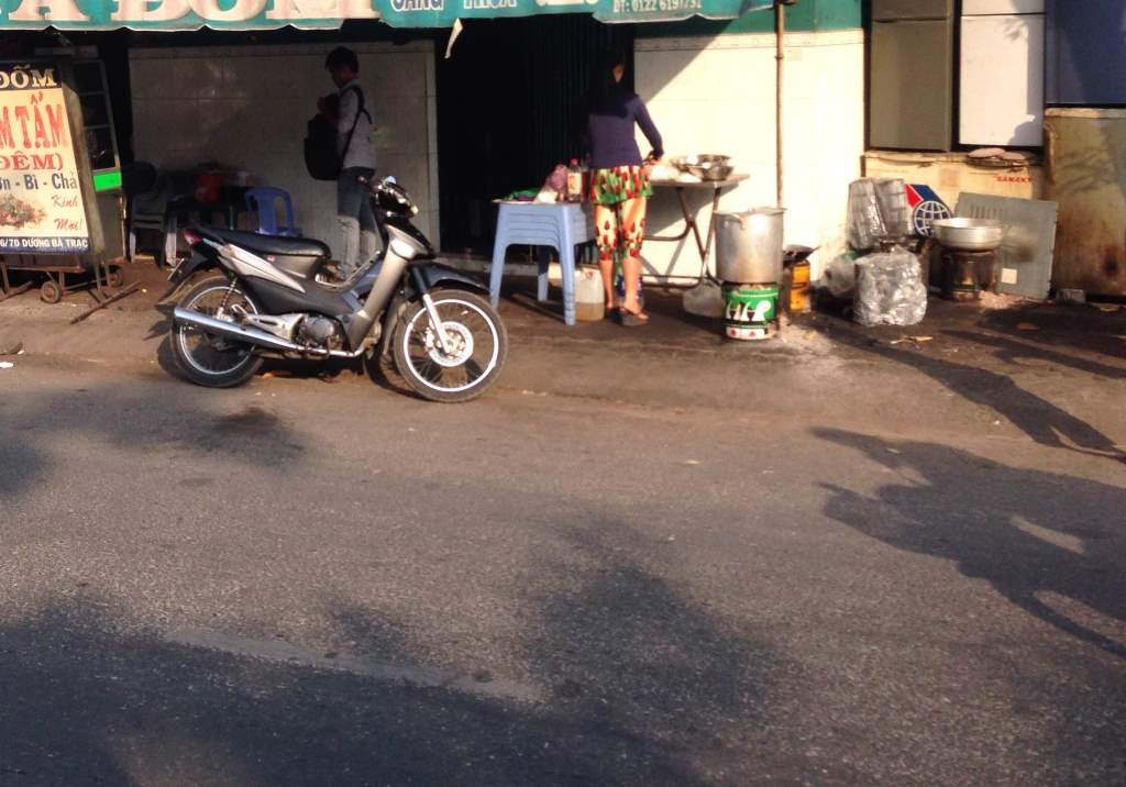 Hiện trường bà Muội bị đâm chết