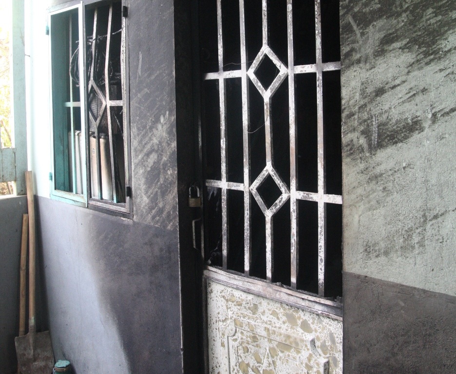 Căn phòng trọ nơi Diệp phóng hỏa đốt cả gia đình vợ.