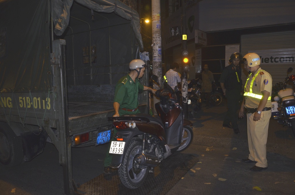 Đưa phương tiện vi phạm về trụ sở.