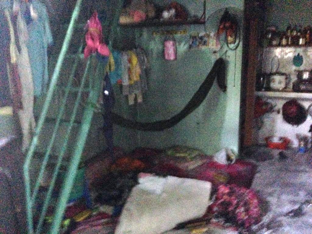 Nhiều đồ đạc trong nhà bị thiêu cháy.