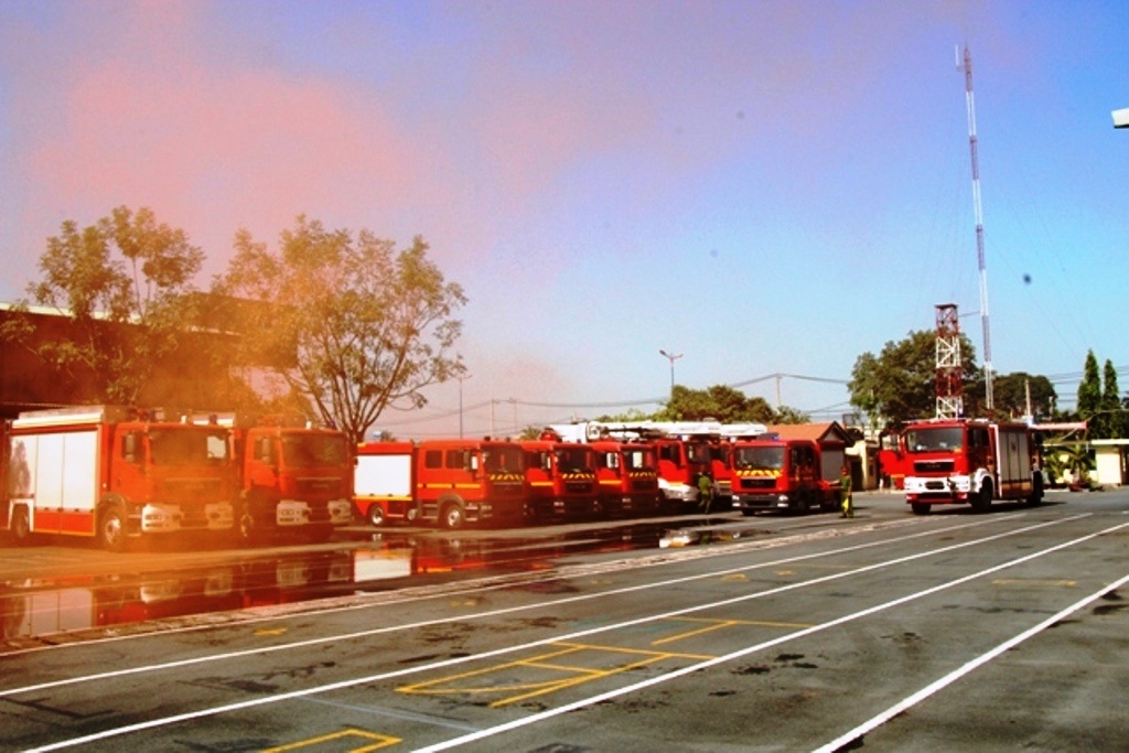 Các phương tiện được bàn giao trong đợt này.