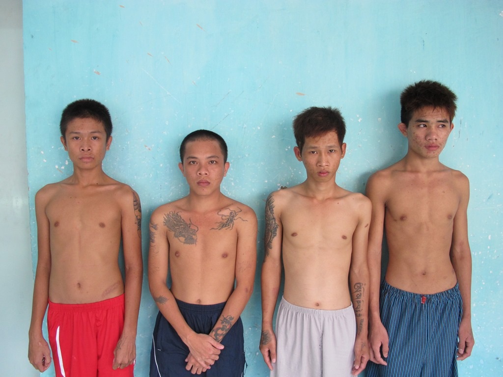 Các đối tượng tại cơ quan công an