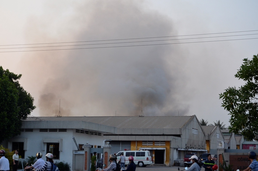 Vụ cháy tại thời điểm mới bùng phát