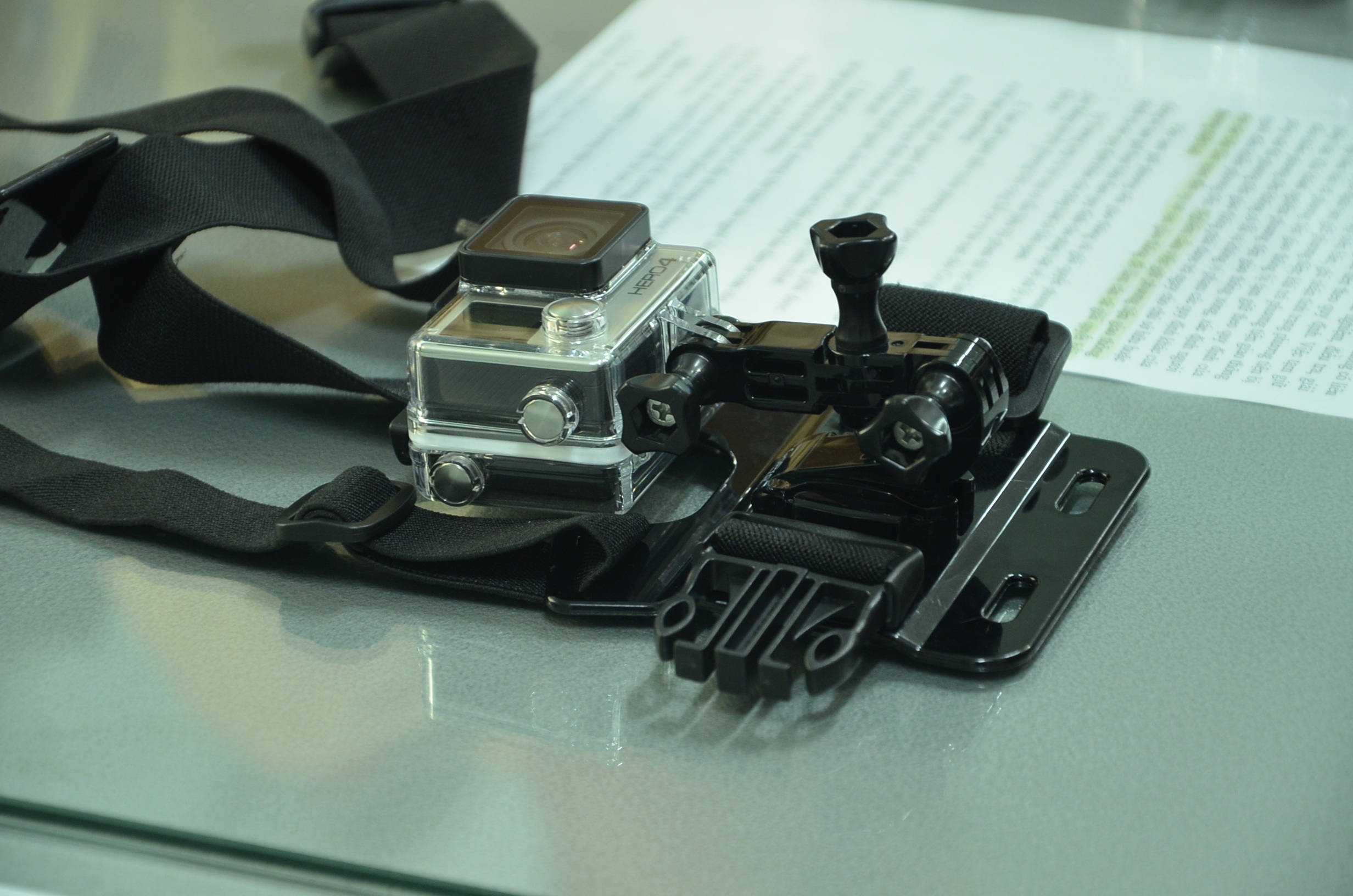 Bộ camera hành trình, chất lượng cao vừa được trang bị cho CSGT quận 1