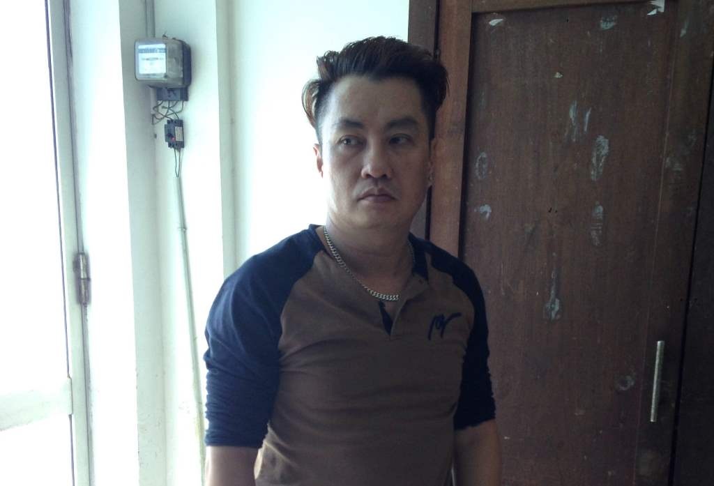 Nguyễn Bá Huy tại cơ quan công an