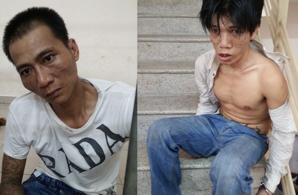 Người dân hỗ trợ bắt giữ đối tượng cướp điện thoại của du khách Mỹ - 1 Trần Phương Nhật Tâm và Trần Thanh An tại cơ quan công an