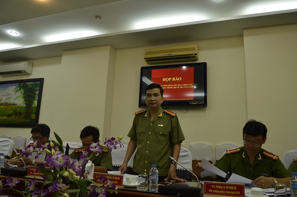 Thượng tá Nguyễn Sỹ Quang bác thông tin hơn 300 ca nhập viện do đánh nhau ở TPHCM