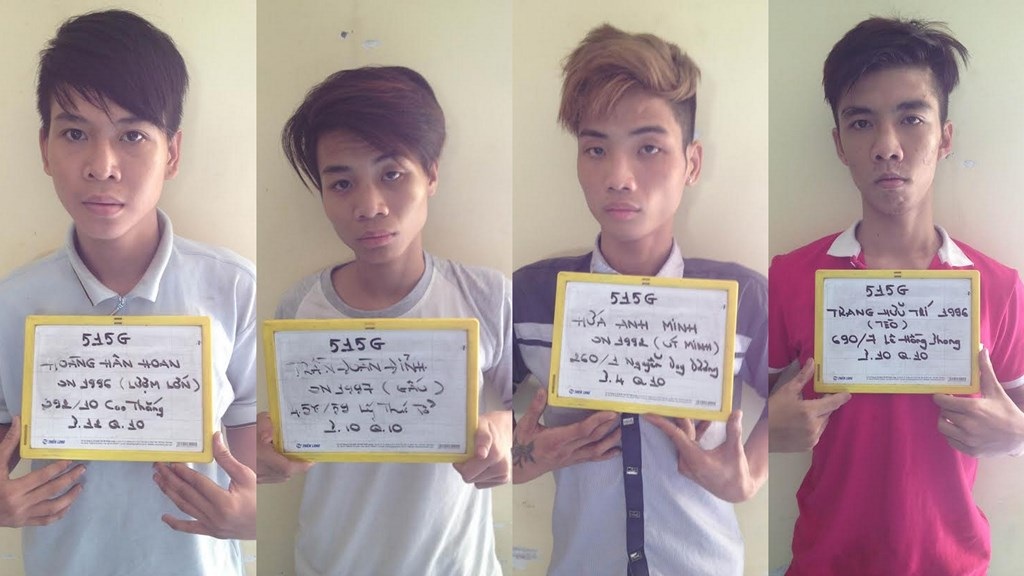 Các đối tượng tại cơ quan công an