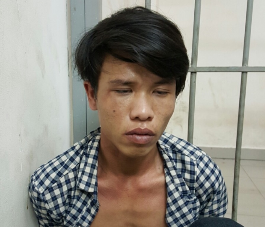 Đối tượng Nguyễn Văn Linh tại cơ quan công an