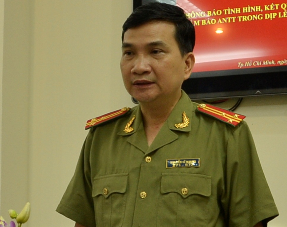 Đại tá Nguyễn Sĩ Quang – Trưởng phòng Tham mưu công an TPHCM
