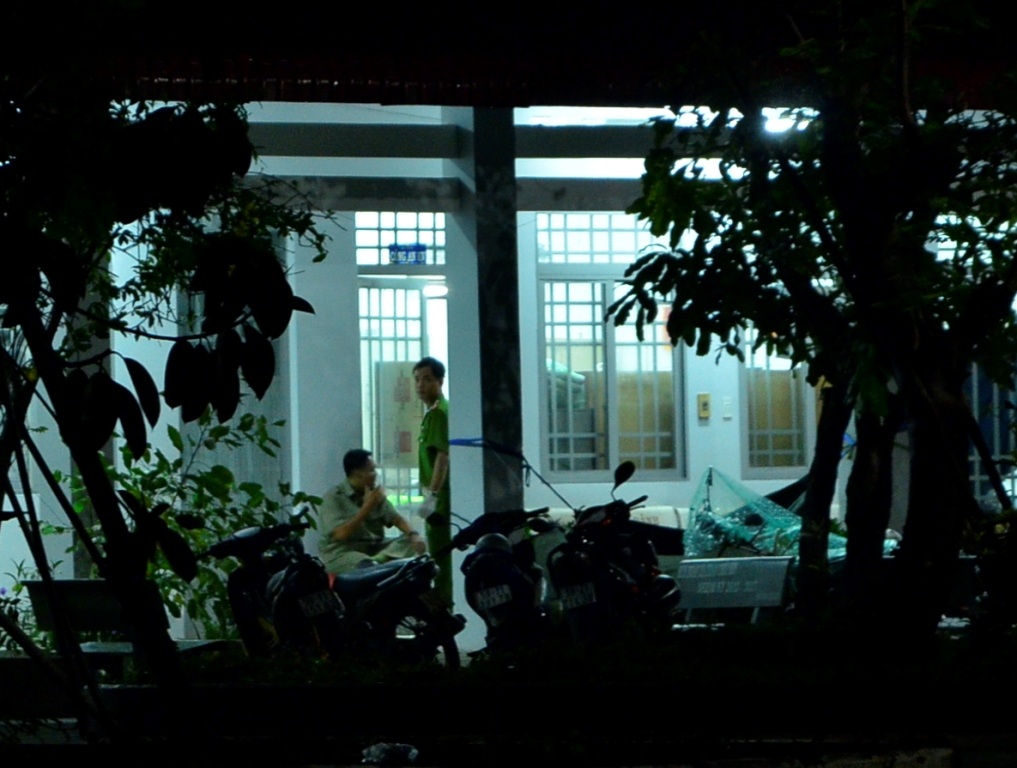 Căn phòng lấy lời khai nghi can Vũ Văn Tiến 