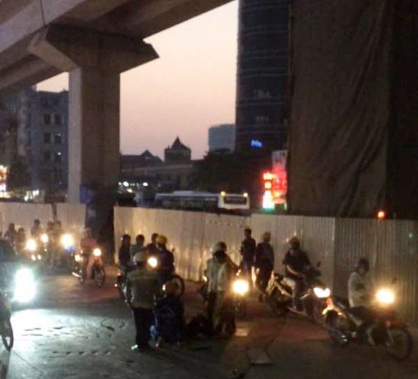 
Hiện trường nơi xảy ra tai nạn.
