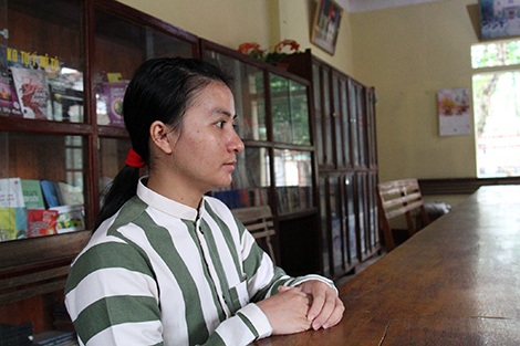 Một năm qua, phạm nhân Ngô Thị Hiền luôn dằn vặt, ân hận về hành vi phạm tội của mình.