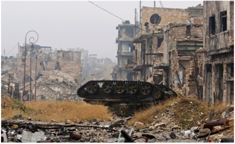 Sau Aleppo là Palmyra, Idlib và Bắc Syria - 1 Đường phố ở thành phố Aleppo sau cuộc chiến. Ảnh: colonelcassad.livejournal.com.