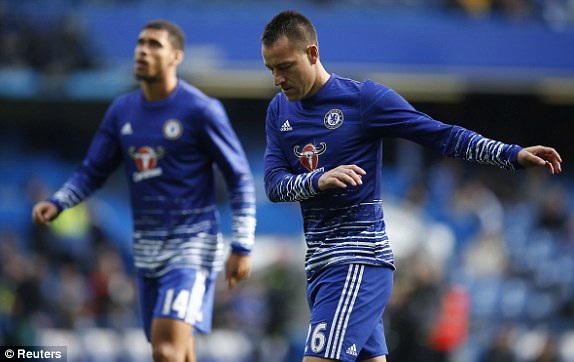 Chelsea 3-0 Leicester City: Câu trả lời của Conte - 4
Terry đá dự bị ở trận đấu gặp Leiscester