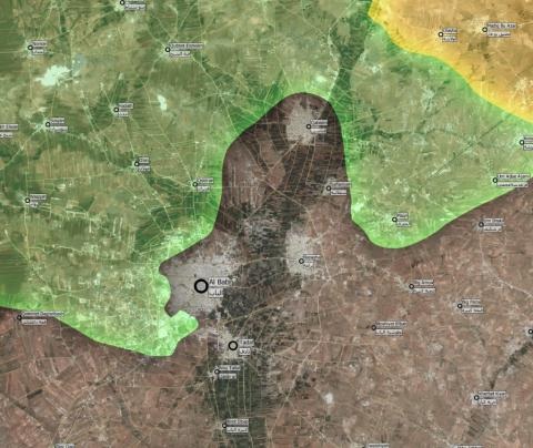 Palmyra đón tin vui, hòa bình Aleppo cháy rụi - 3 Quân đội Thổ Nhĩ Kỳ muốn lập vòng vây quanh al-Bab, cản bước YPG.