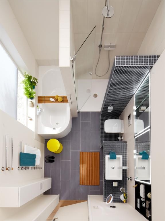 Gợi ý những mẫu thiết kế cho phòng tắm có kích thước nhỏ - 4 Hãy thiết kế cho phòng tắm nhà bạn một chiếc cửa sổ lớn nhất có thể. Điều này sẽ giúp khai thác tối đa nguồn sáng tự nhiên qúy giá và khiến không gian trở nên thoáng đãng và rộng rãi hơn bao giờ hết.