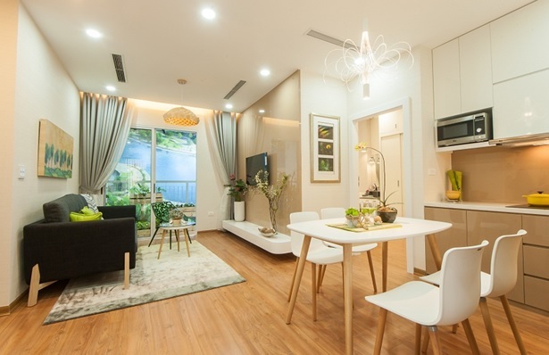 Căn hộ mẫu Anland Complex chính thức ra mắt - 5 Phòng khách trẻ trung hiện đại, tông màu sáng trang nhã và thời thượng