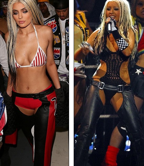 Sao mặc bạo đón Halloween - 10
Kylie Jennertái hiện hình ảnh của Christina Aguilera ngày nào