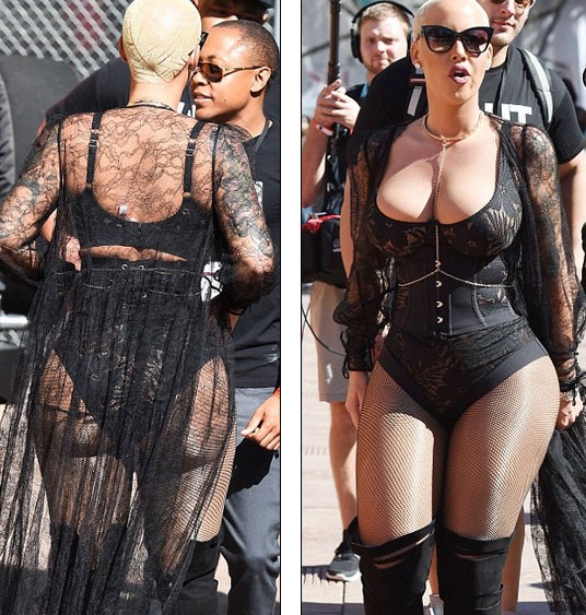 Vũ nữ thoát y mặc bạo dự sự kiện - 1
Amber Rose sành điệu xuất hiện trên đường phố Los Angeles ngày 1/10 vừa qua