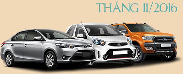 Điểm tin ô tô, xe máy tuần qua - 2
Bán chạy nhất thị trường ô tô trong nước tháng 11 vừa qua vẫn là hai mẫu xe được dùng làm taxi nhiều nhất: Toyota Vios và KIA Morning. Vị trí thứ 3 của mẫu bán tải Ford Ranger cho thấy một xu hướng mới của thị hiếu.