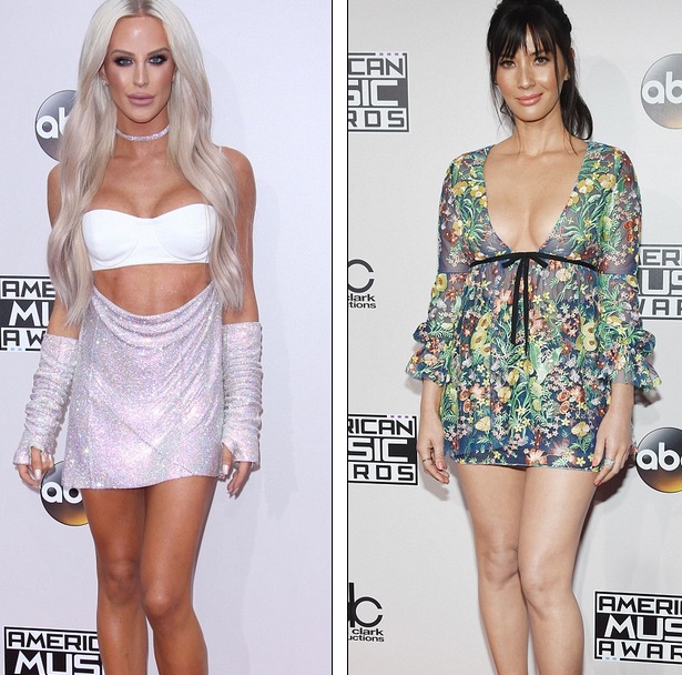 Những bộ cánh xấu nhất trên thảm đỏ lễ trao giải âm nhạc Mỹ - 12
Gigi Gorgeous và Olivia Munn đều bị chê vì váy áo không xứng tầm sự kiện