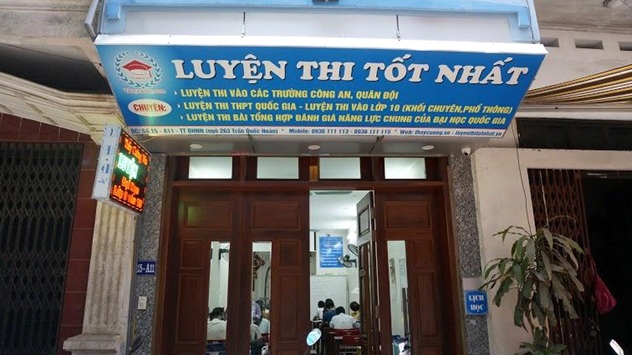 Trung tâm luyện thi do thầy Phạm Hữu Cường thành lập.