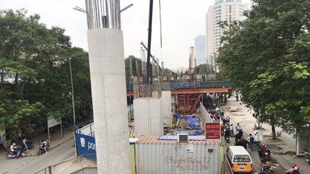 Dự án đường sắt đô thị Nhổn - ga Hà Nội: Tiến độ "rùa bò", giá tăng gấp rưỡi - 1 Khu đề-pô thi công chậm chạp.