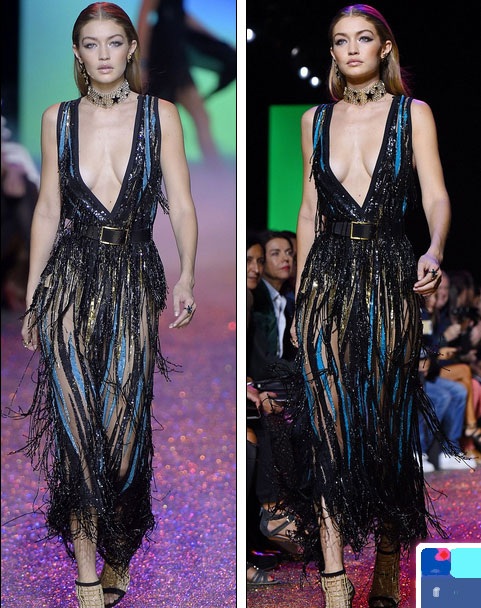 
Gigi Hadid khoe vòng một gợi cảm với váy xẻ sâu
