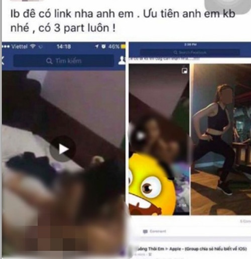 Cô gái bị ghép mặt vào clip sex: “Khốn khổ vì mạng xã hội” - 1
Dân mạng truyền tay nhau bức ảnh cắt từ clip sex trong đó ghép mặt của P.A
