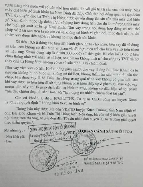 Nam Định: Khởi kiện ra toà vụ tố quỵt nợ nhiều tỷ đồng chấn động phố huyện - Ảnh 3. Nam Định: Khởi kiện ra toà vụ tố quỵt nợ nhiều tỷ đồng chấn động phố huyện - Ảnh 3.