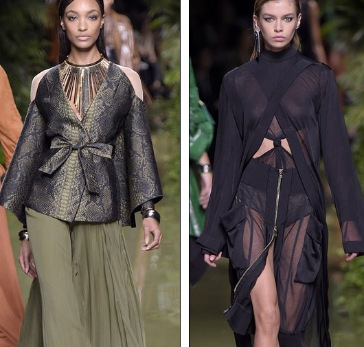 Kim Kardashian mặc váy xuyên thấu đi xem thời trang - 6
Jourdan Dunn và Stella Maxwell