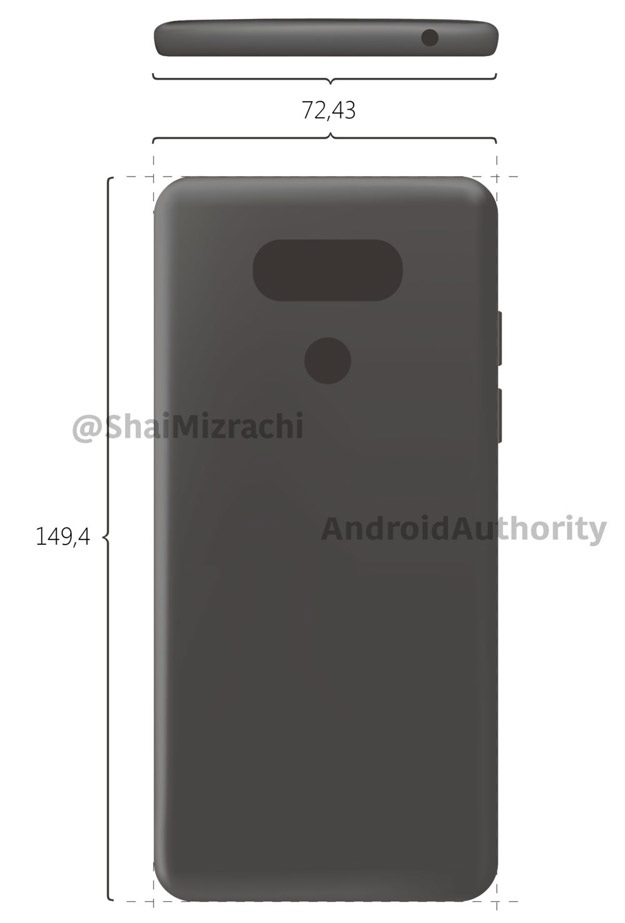 LG G6 ra mắt đầu 2017 “đón đầu” Galaxy S8 của Samsung - 2
Một bản vẽ được cho là của LG G6 xuất hiện cho thấy thiết kế tương tự như LG G5 nhưng hẹp hơn và mỏng hơn.