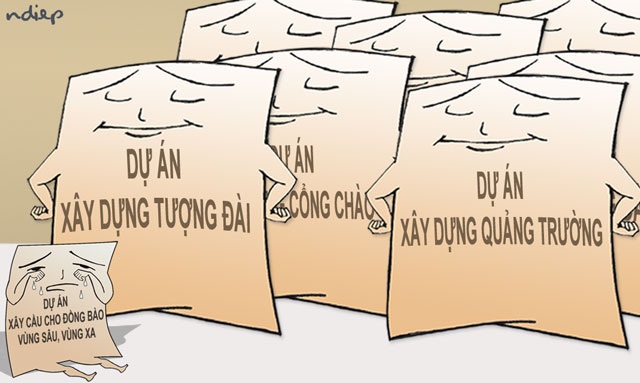 Chuyện cây cầu rộng... hơn một gang ở xóm Đổi Mới - 1
(Minh họa: Ngọc Diệp)