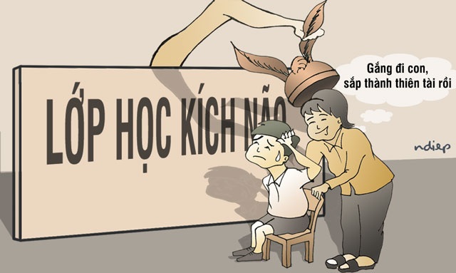 Lớp học kích não, đào tạo “thiên tài” và tư duy “ăn xổi” - 1
(Minh họa: Ngọc Diệp)