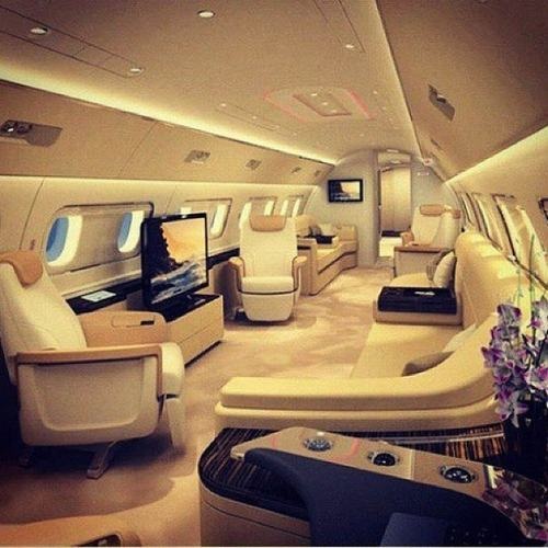 Cuộc sống vương giả của nàng công chúa giàu có nhất Dubai - 16
Bên trong phi cơ riêng thuộc sở hữu của công chúa Mahra