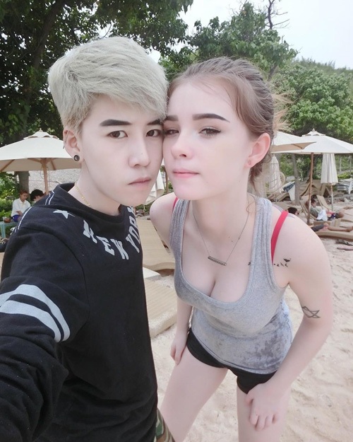 Sự thật về "nữ thần" Thái Lan khiến mày râu "đứng hình" - 3
Nữ thần Thái Lan đã có người yêu