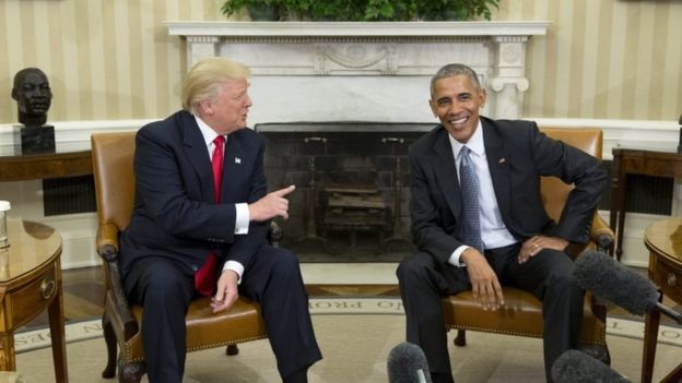 Ông Trump ngạc nhiên khi biết công việc của một tổng thống - 1
Tổng thống đắc cử Donald Trump và đương kiêm Tổng thống Barack Obama (Ảnh: Reuters)
