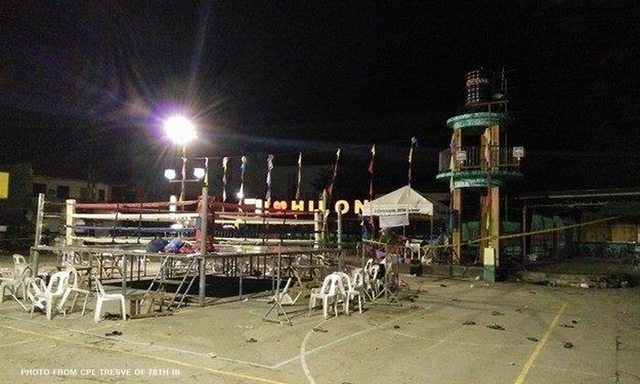 Nổ lớn ở trận đấu quyền anh tại Philippines, ít nhất 10 người chết - 1
Hiện trường vụ nổ. (Ảnh: Twitter)