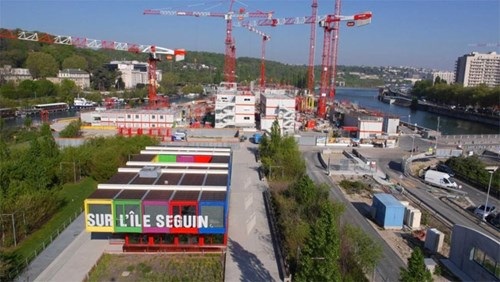 Dự án "Ngôi nhà Việt" giữa lòng Paris - 1 Đảo Seguin, nơi triển khai dự án “Ngôi nhà Việt”. Ảnh do nhân vật cung cấp