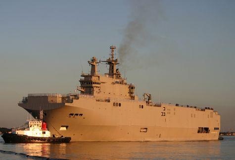 Báo Nga: Ai Cập bán Mistral cho Nga với giá 1 USD? - 1 Pháp thử nghiệm tàu Mistral.