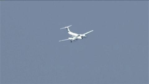 Chiếc King Air B200 chuẩn bị hạ cánh nhưng gặp sự cố