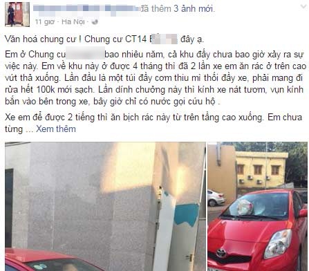 Nữ tài xế hoảng hốt vì túi rác 'trên trời bay xuống' vỡ kính ô tô - 1
Câu chuyện về chiếc ô tô bị vỡ kính vì túi rác từ trên cao ném xuống thu hút sự chú ý của cộng đồng mạng