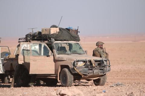 Mỹ lộ ý đồ xây lại thủ đô IS ở Raqqa? - 1 Lực lượng quân đội Mỹ có mặt tại Raqqa. Ảnh: RT