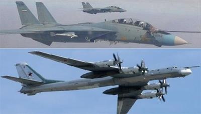 Vì sao Iran phá luật, mời Nga quay lại căn cứ Hamadan? - 2 F-14 Tomcat Iran hộ tống Tu-95MS Nga phóng tên lửa đánh IS trên không phận Iran hồi tháng 11-2015