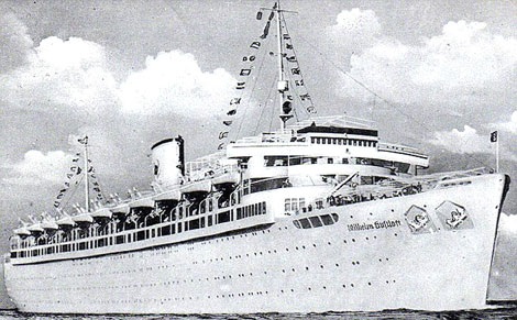 Bí ẩn tàu Wilhelm Gustloff với 100 triệu bảng Anh vàng (bài 1) - 1 Tàu Wilhelm Gustloff vài ngày trước chuyến đi định mệnh.