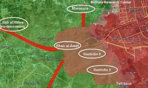 Tổng quan chiến dịch giải phóng Tây Aleppo, vây hãm Idlib - 4 Các mũi tấn công của quân đội Syria để giải phóng Khan al-Assal và phát triển sang các hướng khác