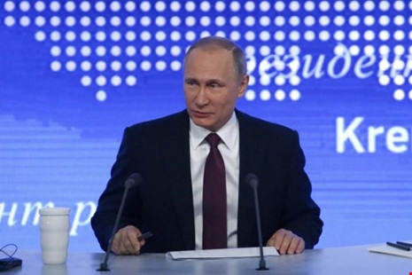 Tổng thống Nga Vladimir Putin đang được dân Nga tín nhiệm cao. Ảnh: REUTERS 