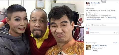 NSƯT Đức Hùng “bật mí” về trang phục của “cô Đẩu” trong Táo quân 2017 - 1 NSƯT Đức Hùng “bật mí” về trang phục của “cô Đẩu” trong Táo quân 2017 - 1